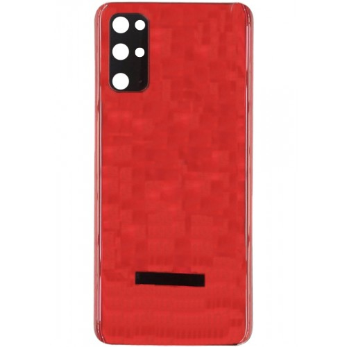 Galaxy S20+ Back Glass Red With Camera Lens